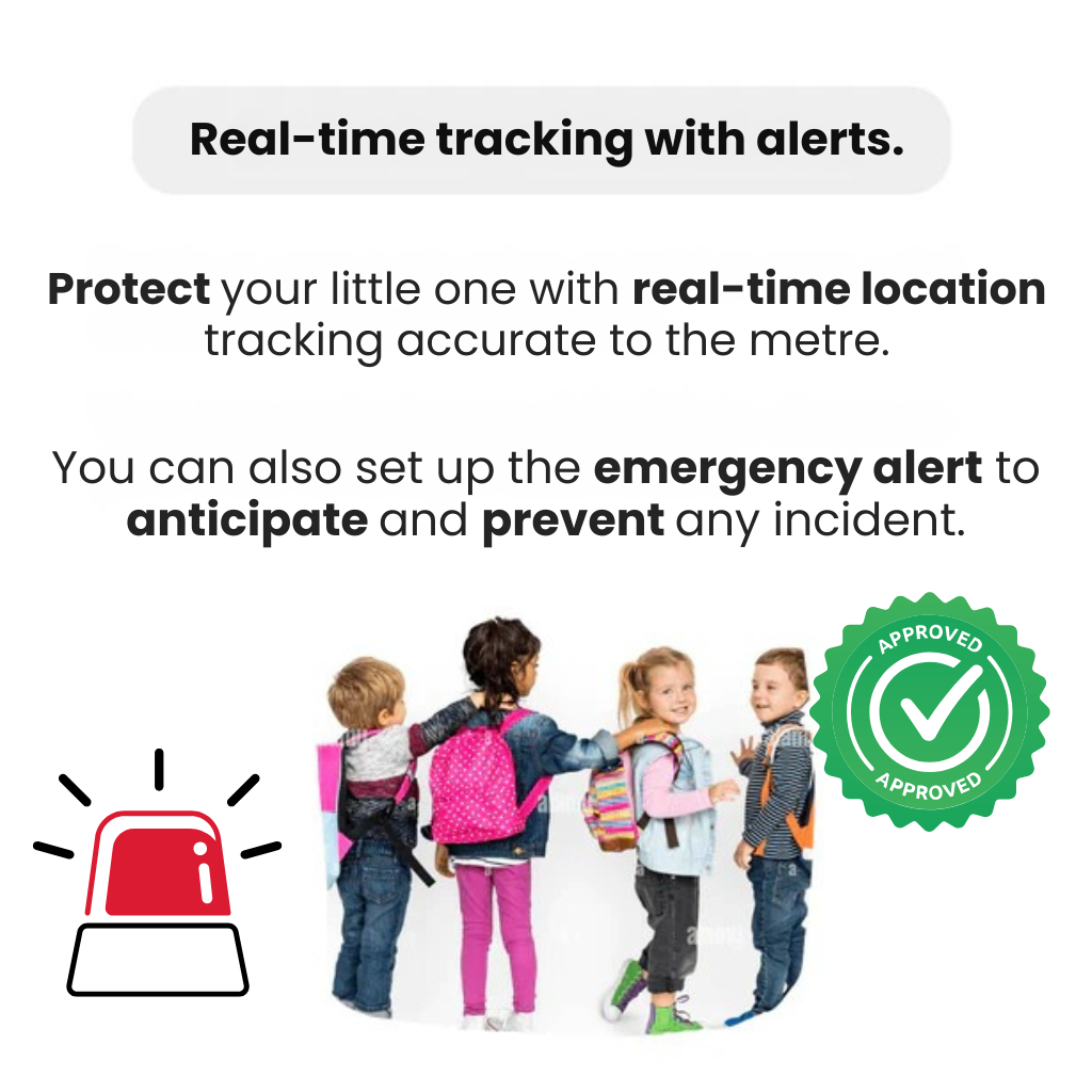 GPS-tracker voor kinderen met live locatie SOS-functie waterdicht compact veilig reizen ouderlijke controle | Sulvida