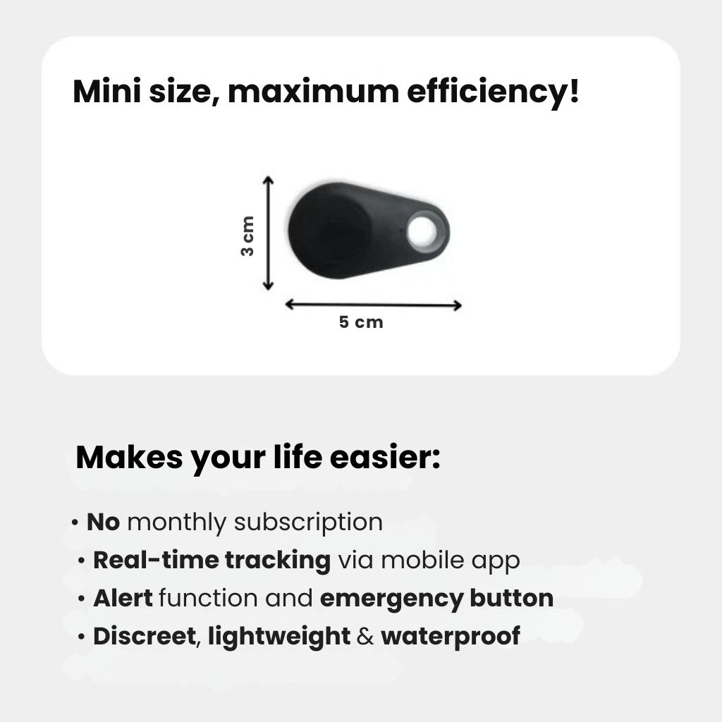 GPS-tracker voor kinderen met live locatie SOS-functie waterdicht compact veilig reizen ouderlijke controle | Sulvida