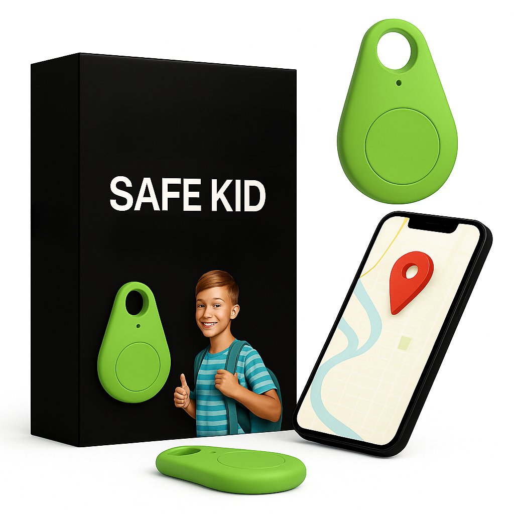 GPS-tracker voor kinderen met live locatie SOS-functie waterdicht compact veilig reizen ouderlijke controle | Sulvida