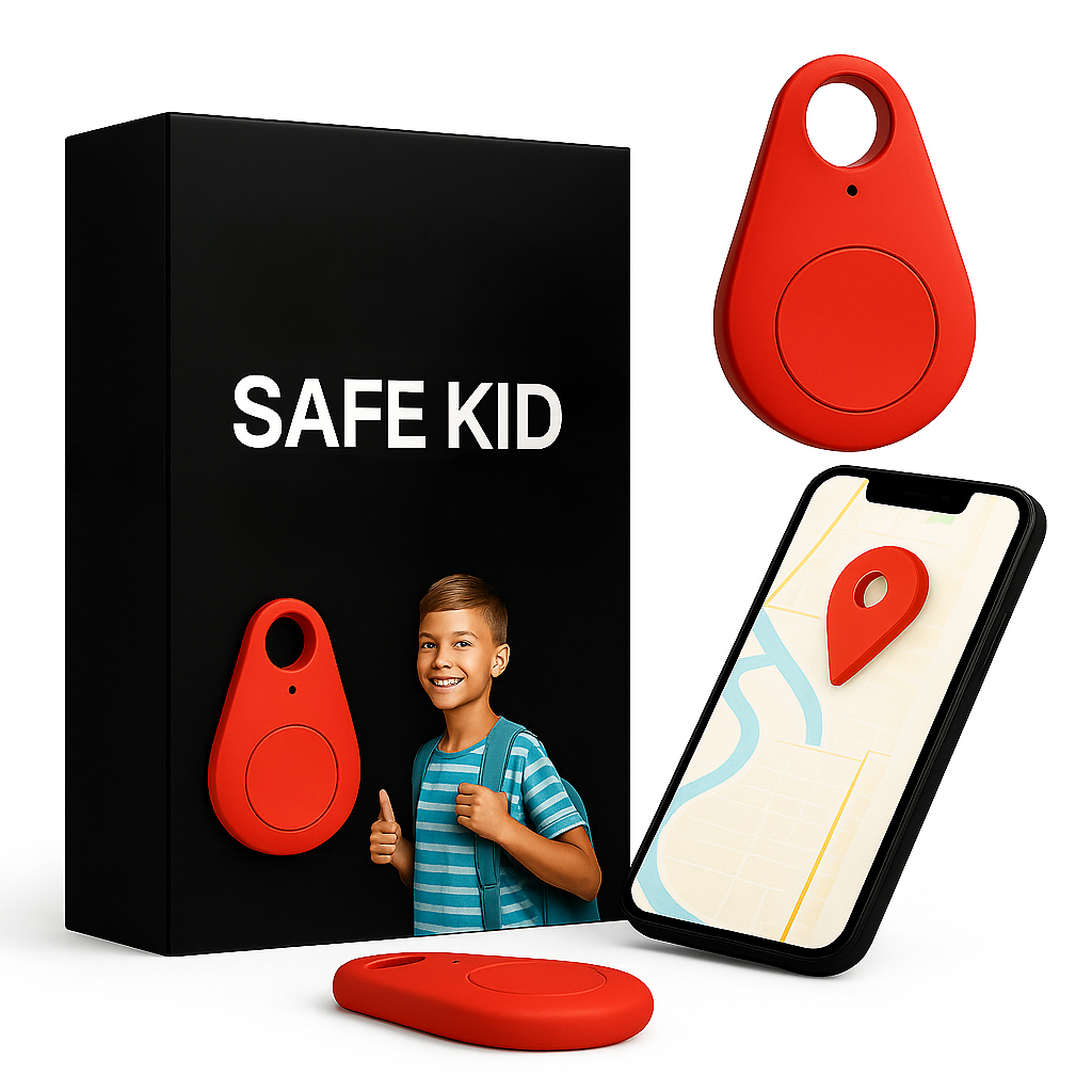 GPS-tracker voor kinderen met live locatie SOS-functie waterdicht compact veilig reizen ouderlijke controle | Sulvida