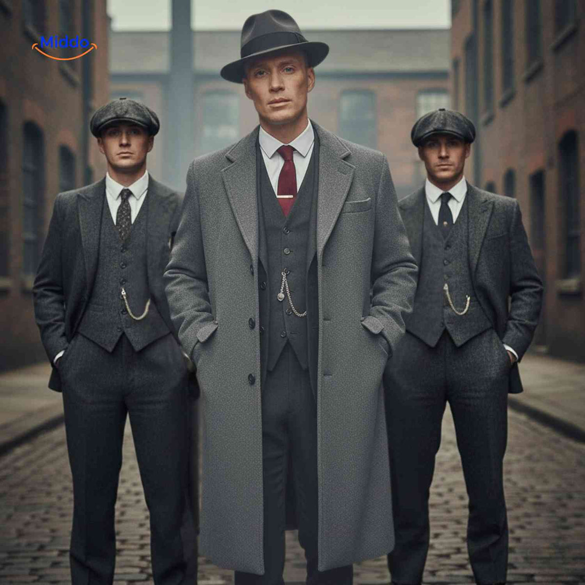 Wollen herenwintermantel klassiek Britse stijl lange woljas staande kraag herenjas elegante winterkleding | Sulvida