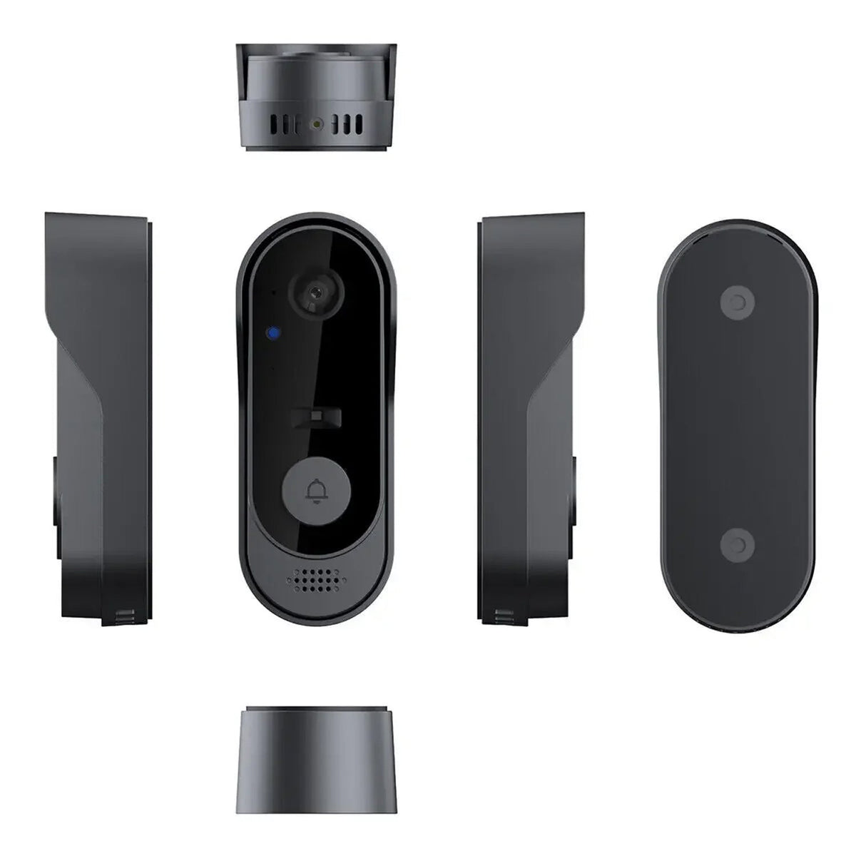 Sonnette vidéo intelligente sans fil WiFi avec détection de mouvement, vision nocturne, caméra HD, audio bidirectionnel et système de sécurité | Sulvida