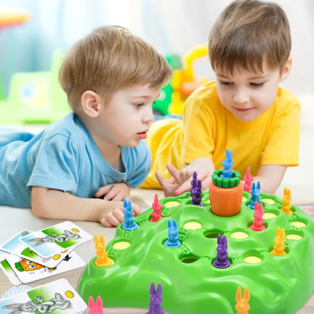 Interactief Familiebordspel met 3D Konijnenfiguren voor Kinderen vanaf 4 Jaar Educatief Gezelschapsspel | Sulvida