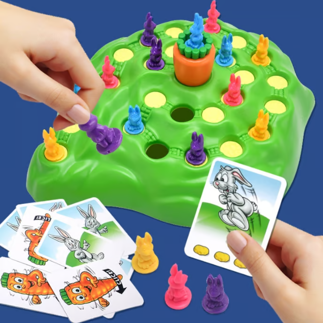 Interactief Familiebordspel met 3D Konijnenfiguren voor Kinderen vanaf 4 Jaar Educatief Gezelschapsspel | Sulvida