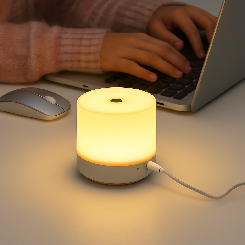 LED Tafellamp met Touchbediening USB 3 Standen Dimbaar Leeslamp Sfeerlicht Nachtlampje Bureau Studeerlamp | Sulvida