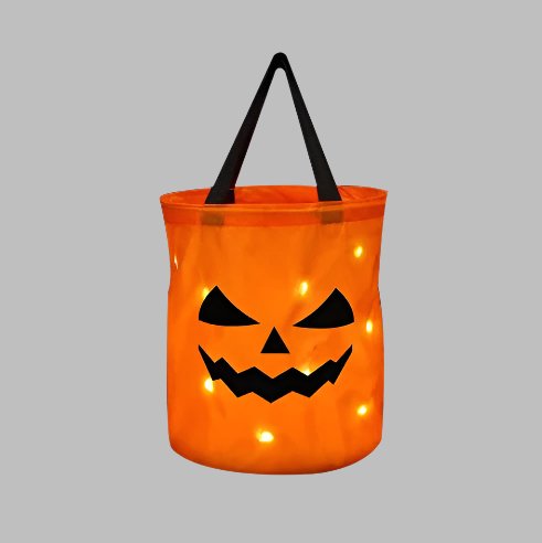 Verlichte Pompoen Snoepzak Halloween met LED Verlichting 3 Lichtmodi Kinderfeest Decoratie Trick or Treat | Sulvida