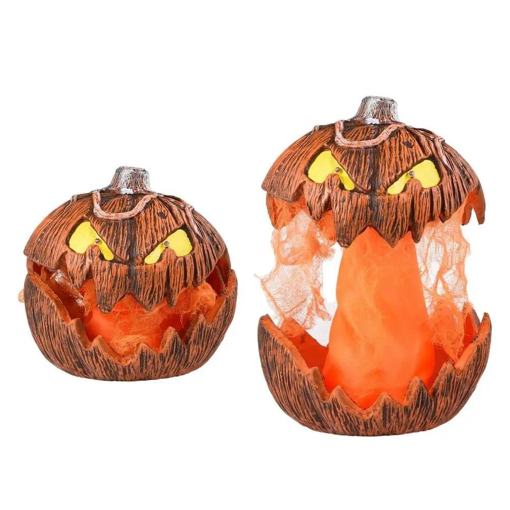 LED Pompoen Decoratielamp met Mond Beweging Halloween Sfeerverlichting Binnen Herfst Tafellamp Decoratie | Sulvida