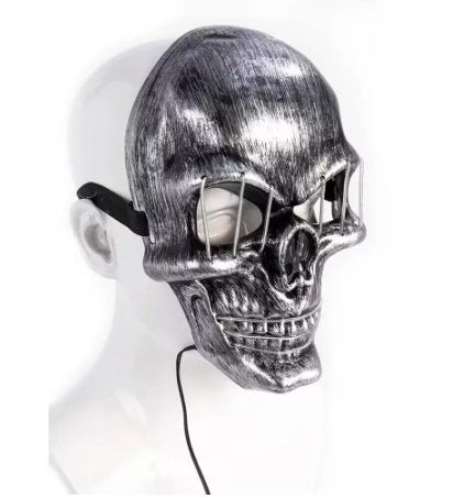 Verlicht Schedel Masker – LED Cosplay Accessoire voor Halloween & Feesten – Verstelbaar met Hoofdband | Sulvida