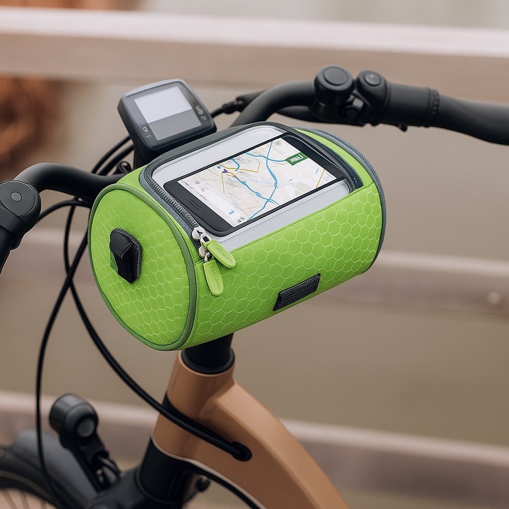Fietsstuurtas met Touchscreen Telefoonvak Zwart Donkerblauw Lichtblauw Roze Groen Waterdicht Fietsaccessoire | Sulvida