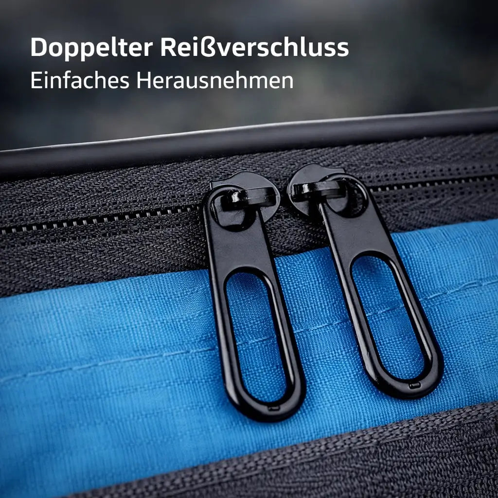 Sacoche de guidon de vélo avec fenêtre tactile pour téléphone, imperméable, compartiment de rangement et navigation | Sulvida