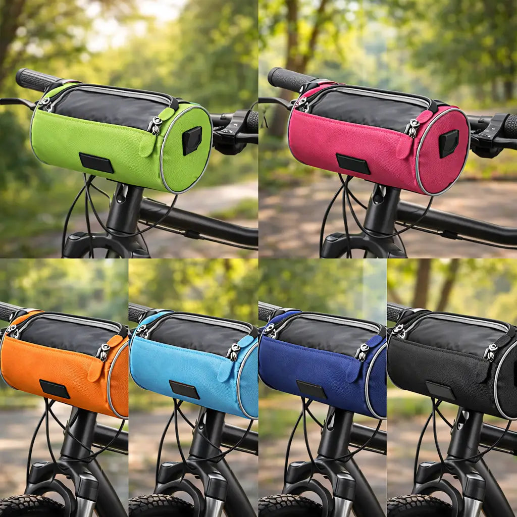 Sacoche de vélo pour guidon avec écran tactile, imperméable, pour téléphone, navigation et petits objets, noire | Sulvida