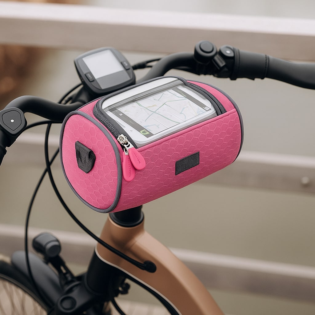 Fietsstuurtas met Touchscreen Telefoonvak Zwart Donkerblauw Lichtblauw Roze Groen Waterdicht Fietsaccessoire | Sulvida