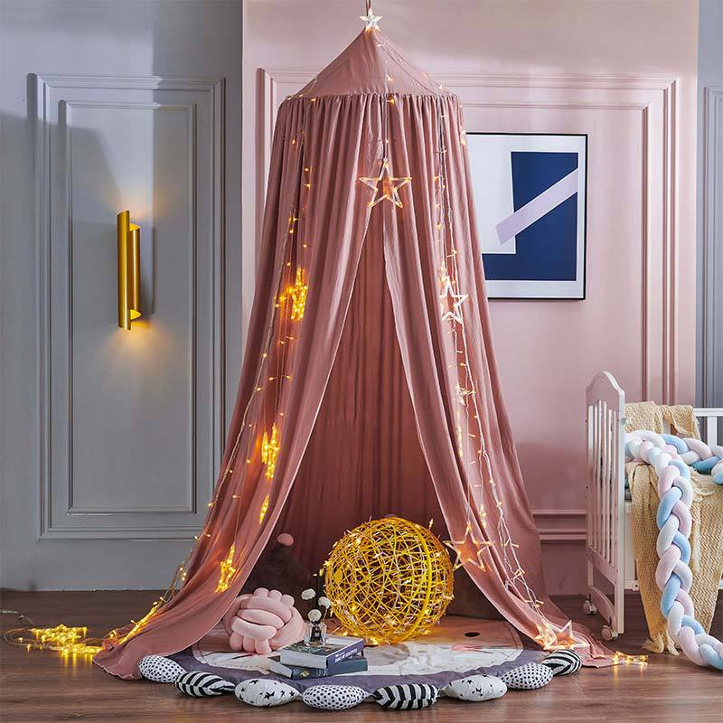 Kinder Bedhemel met Lichtblokkering voor Wieg en Bed Inclusief Ophanghaak Slaapkamer Decoratie Speelhoek | Sulvida