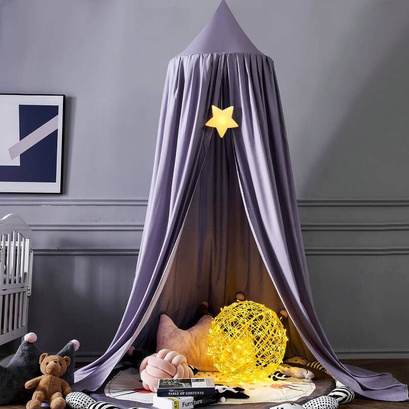 Kinder Bedhemel met Lichtblokkering voor Wieg en Bed Inclusief Ophanghaak Slaapkamer Decoratie Speelhoek | Sulvida