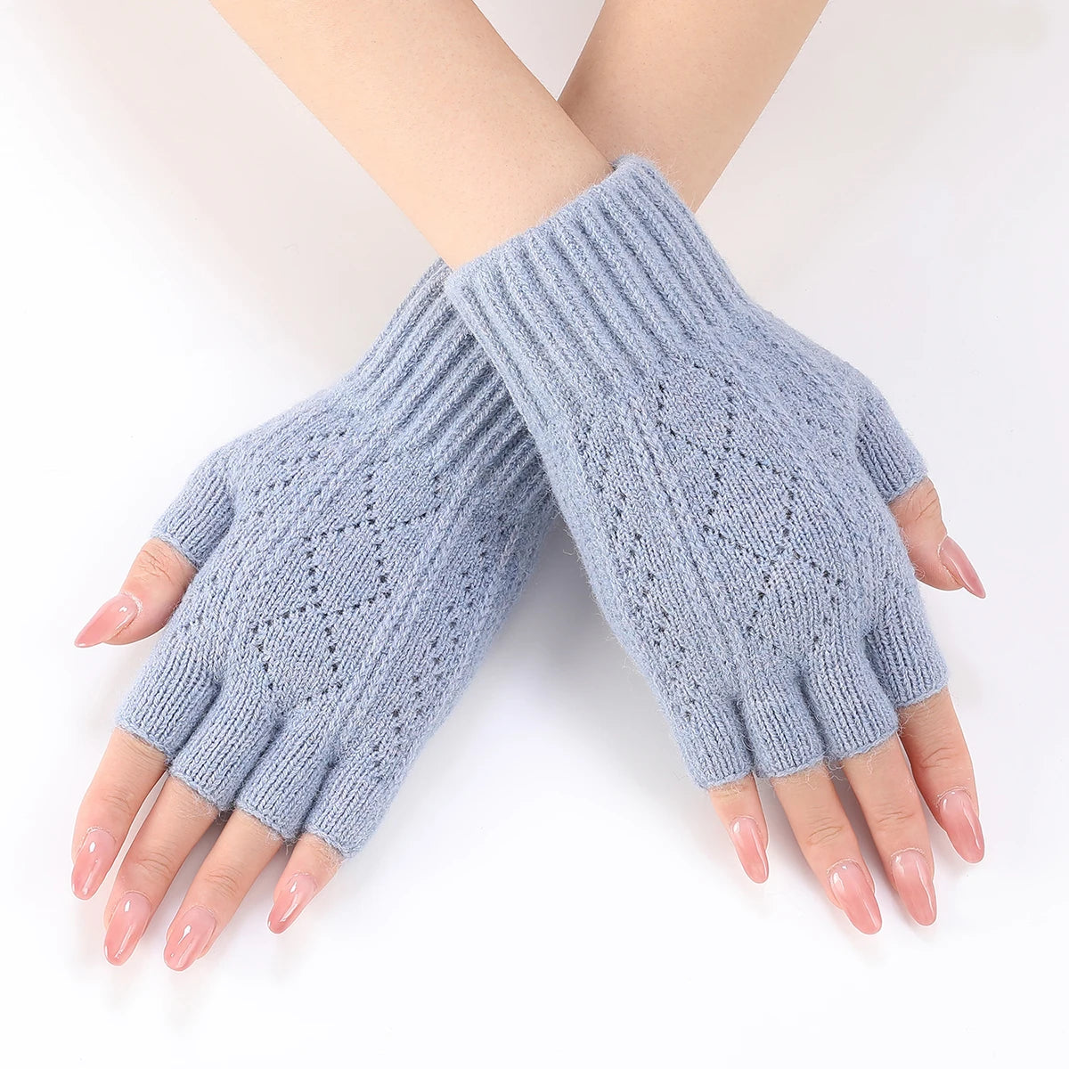 Gebreide Vingerloze Handschoenen Dames Winter – Zachte Warmhouders voor Typen Texten Werken Vrije Vingers | Sulvida