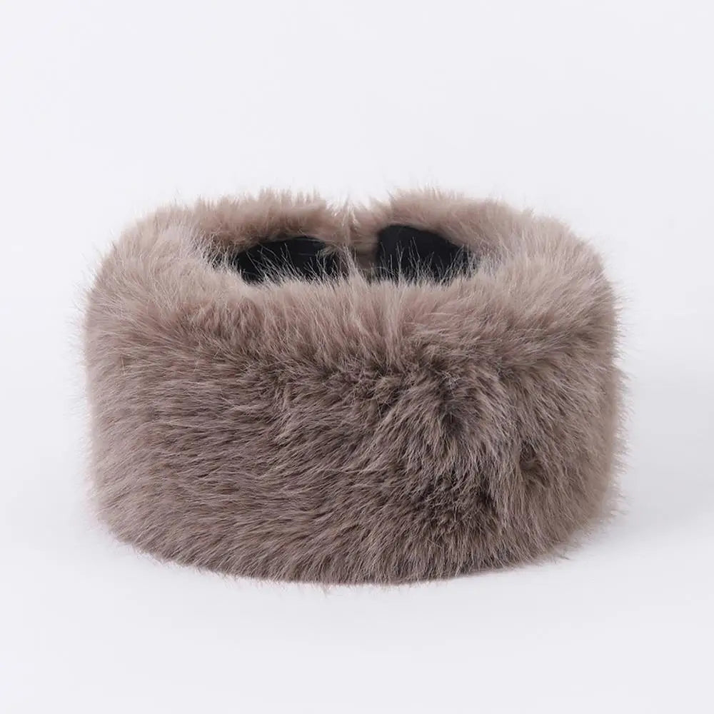 Fluffy Hoofdband Nepbont Oorwarmers Elastisch Winter Accessoire voor Dames Unisex Zacht Elegant Warm Comfortabel | Sulvida