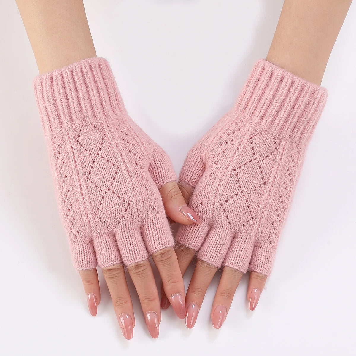 Gebreide Vingerloze Handschoenen Dames Winter – Zachte Warmhouders voor Typen Texten Werken Vrije Vingers | Sulvida
