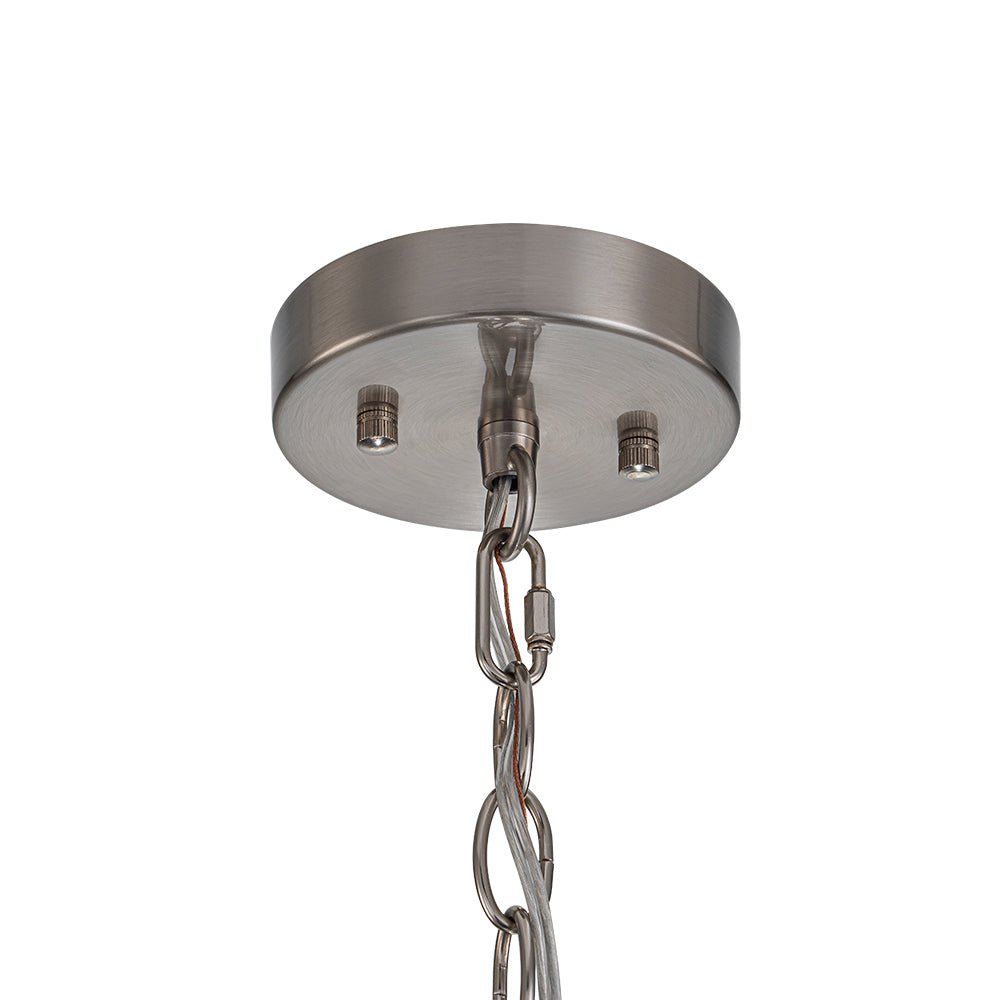 Hanglamp Glas Cilindervormig Kooi Metaal Transparant Geribbeld Water Textuur Keukenlamp Eetkamer Woonkamer | Sulvida