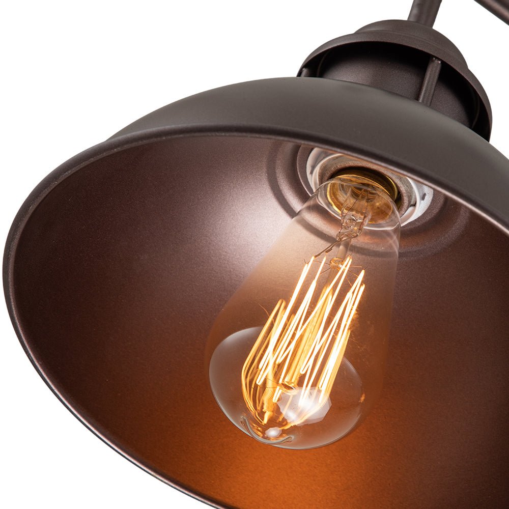 Metalen Hanglamp 3-Lichts Koepel Landelijk Industrieel E26/E27 Fitting Verstelbaar Eettafel Keuken Woonkamer | Sulvida