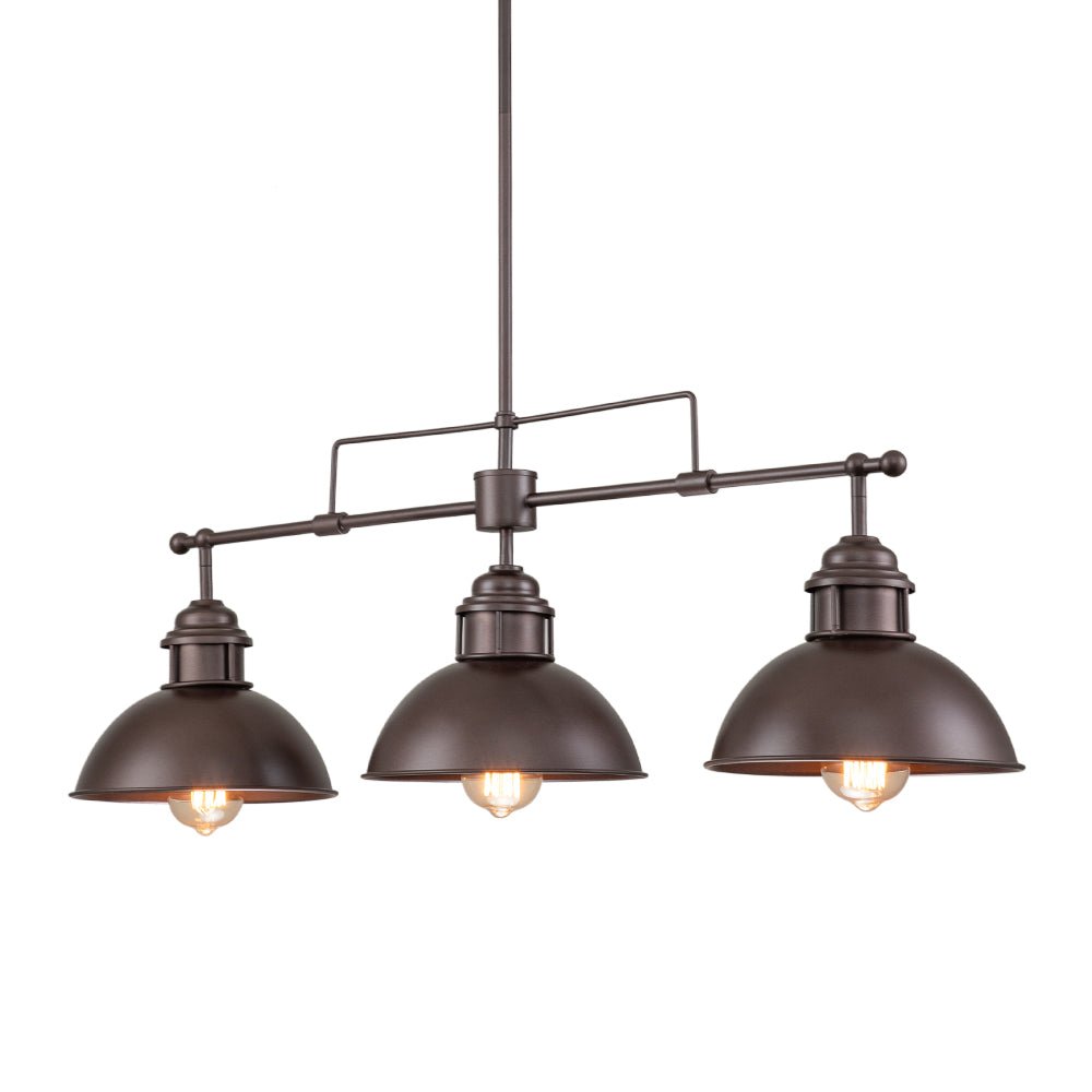 Metalen Hanglamp 3-Lichts Koepel Landelijk Industrieel E26/E27 Fitting Verstelbaar Eettafel Keuken Woonkamer | Sulvida