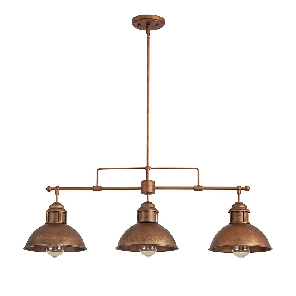 Metalen Hanglamp 3-Lichts Koepel Landelijk Industrieel E26/E27 Fitting Verstelbaar Eettafel Keuken Woonkamer | Sulvida