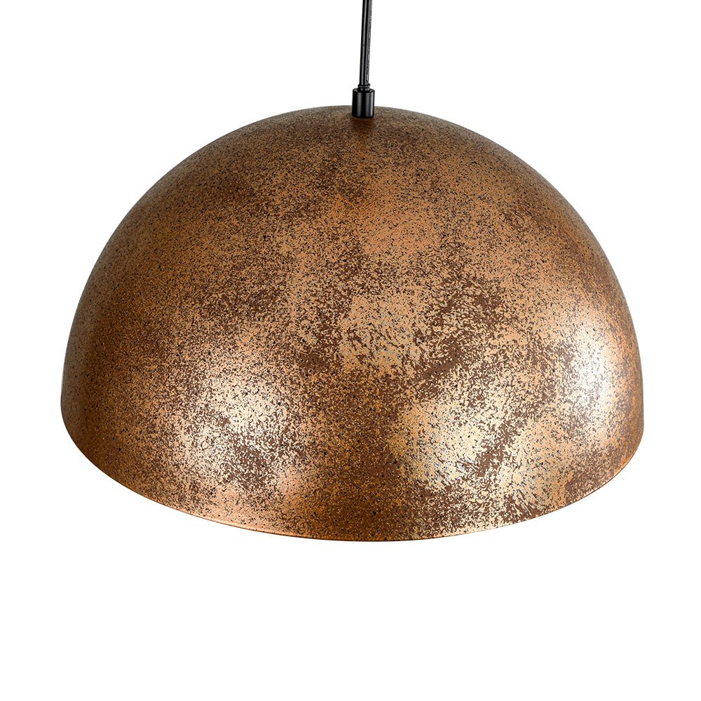 Metalen Koepel Hanglamp Zwart Staal Oversized Design Industrieel Goud Binnenzijde Nordic Stijl Verlichting | Sulvida