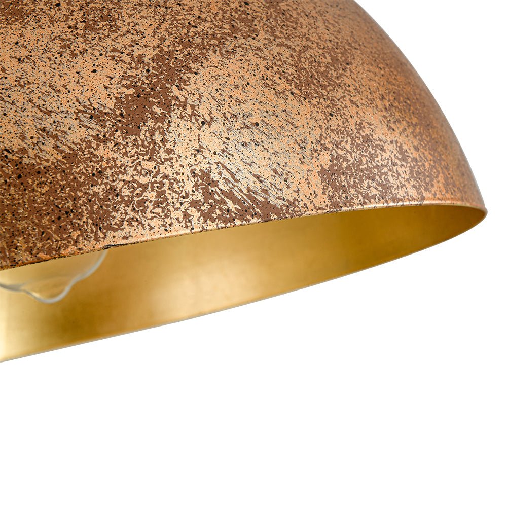 Metalen Koepel Hanglamp Zwart Staal Oversized Design Industrieel Goud Binnenzijde Nordic Stijl Verlichting | Sulvida