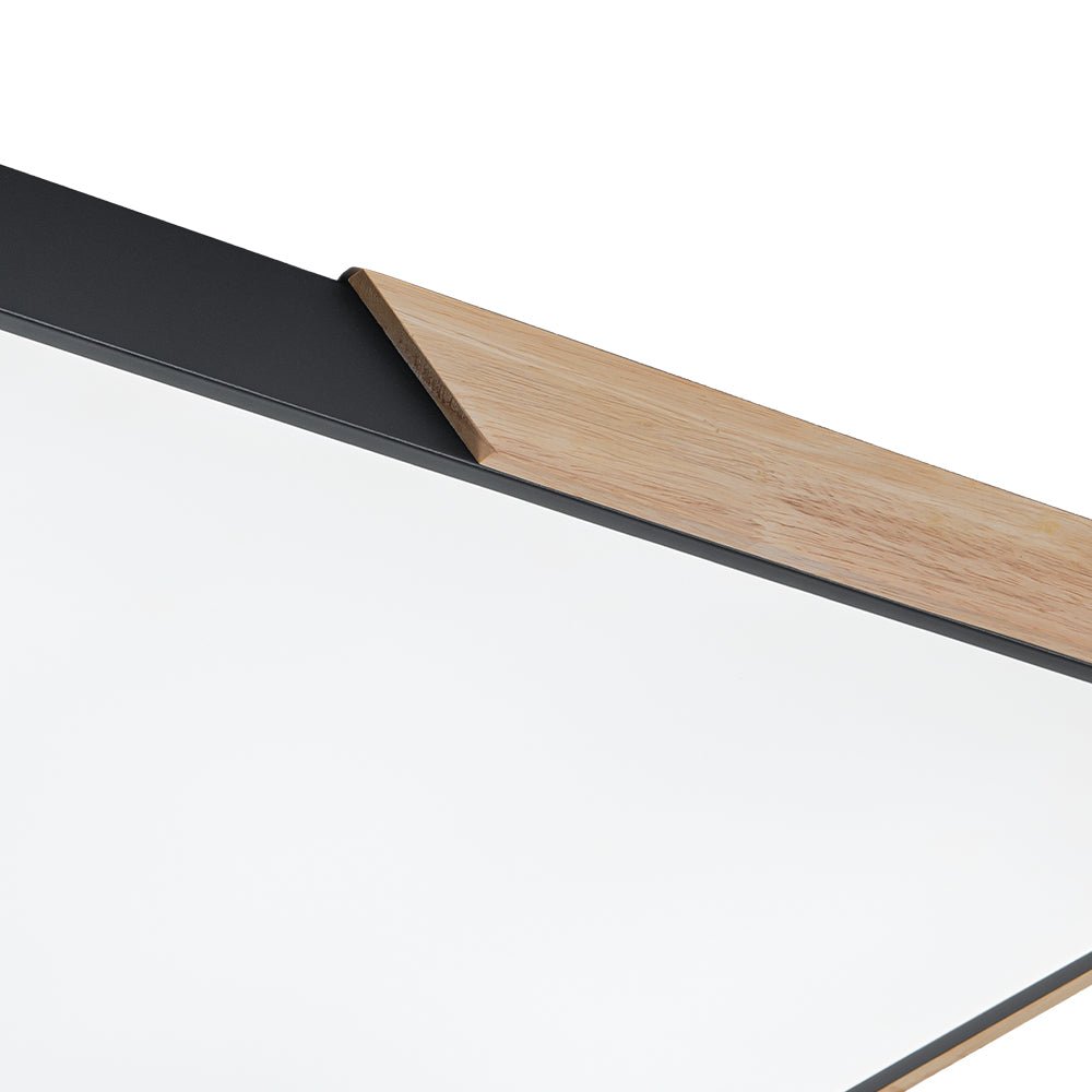 Rechthoekige LED Plafondlamp 88×62cm Dimbaar met Hout Accenten voor Keuken Woonkamer Slaapkamer Studeerkamer | Sulvida
