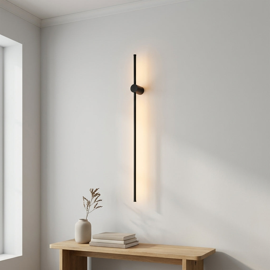 Draaibare wandlamp LED langwerpig metaal acryl modern zwart goud eetkamer bar restaurant sfeervol warm licht | Sulvida