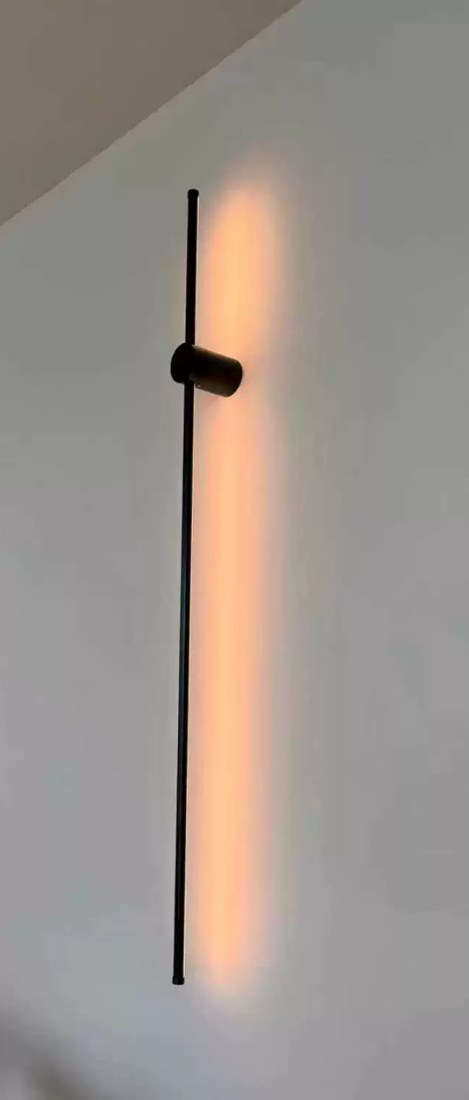 Draaibare wandlamp LED langwerpig metaal acryl modern zwart goud eetkamer bar restaurant sfeervol warm licht | Sulvida