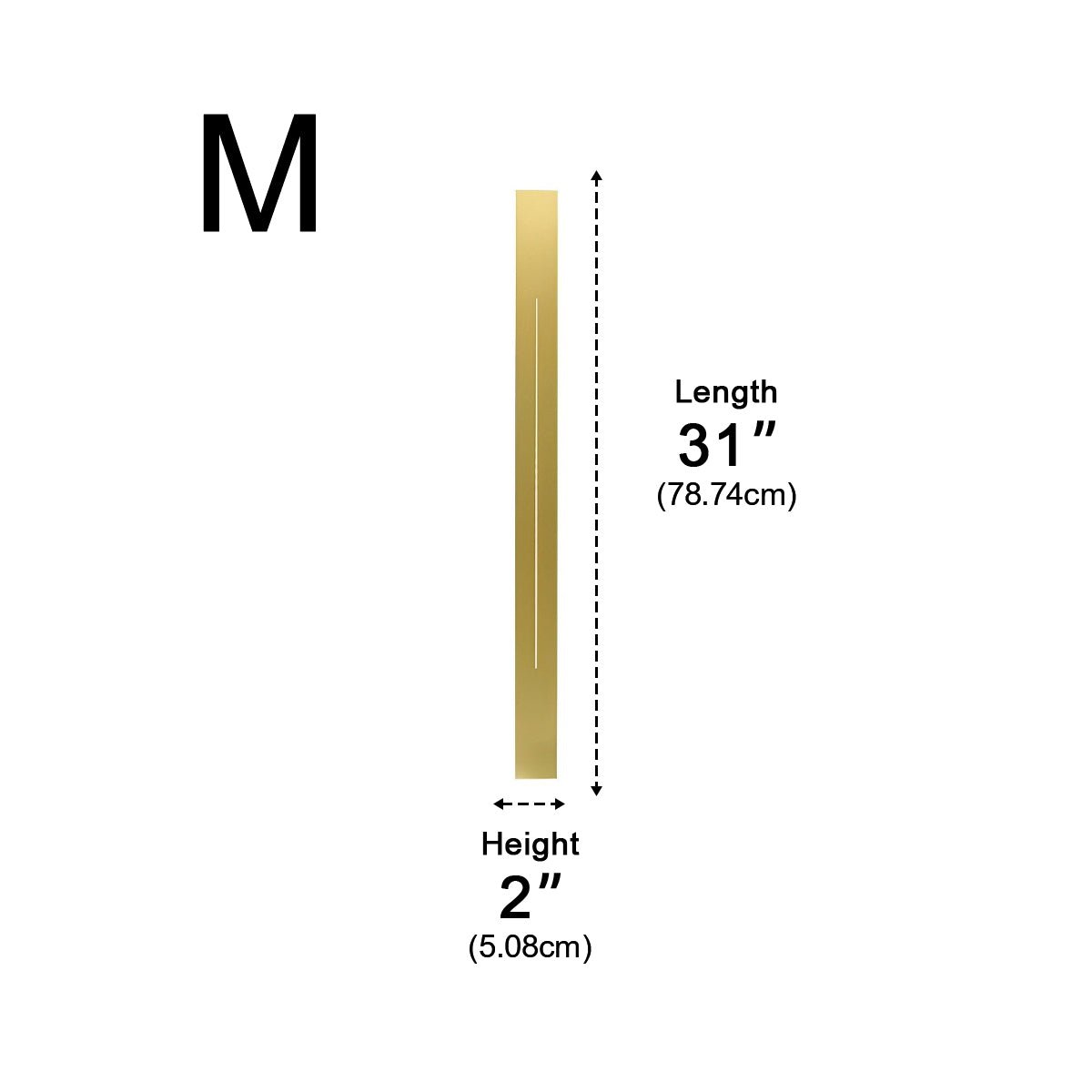Minimalistische LED-wandlamp stijlvol smal design goud zwart dimbaar modern interieur woonkamer slaapkamer | Sulvida