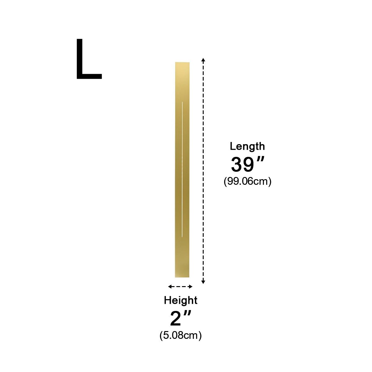 Minimalistische LED-wandlamp stijlvol smal design goud zwart dimbaar modern interieur woonkamer slaapkamer | Sulvida