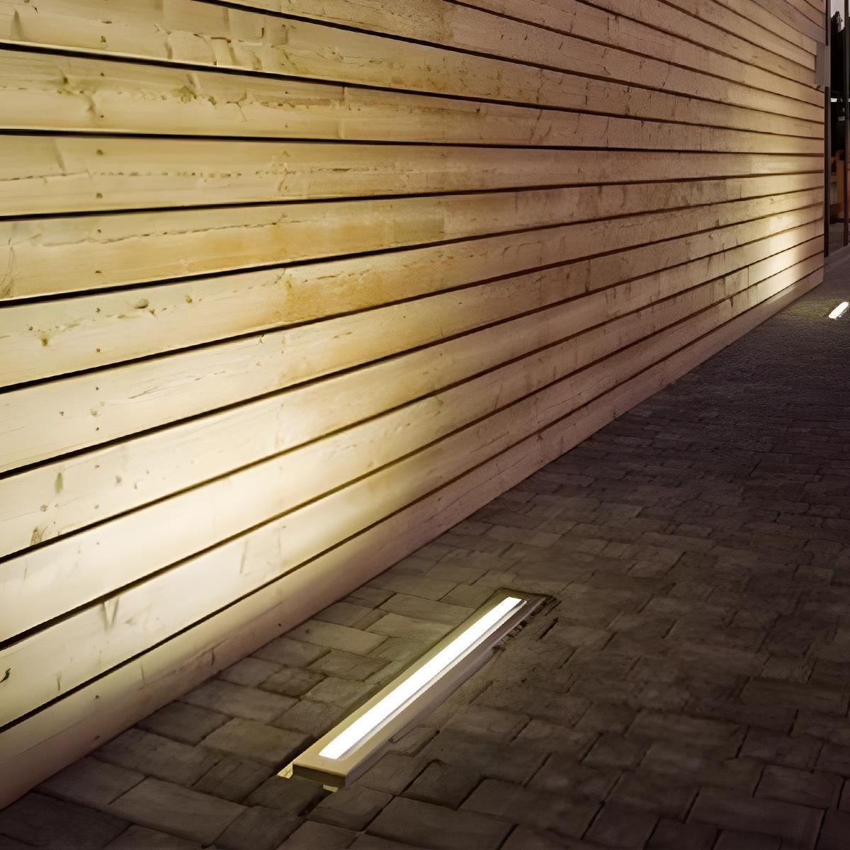 Inbouw LED-strook voor Buiten 100cm RVS Grondverlichting Waterdicht Terras Tuin Pad Padverlichting Sfeerverlichting | Sulvida