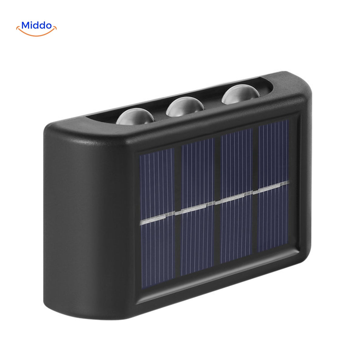 Solar Wandlamp LED Dubbele Kop Waterdicht Buitenverlichting Koel & Warm Wit Tuinlamp Sensor Bewegingsmelder | Sulvida