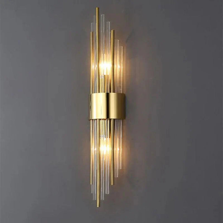 Kristallen Wandlamp LED Goud Zwart 35cm 55cm 56cm Luxe Interieurverlichting Modern Design Sfeervol Licht | Sulvida
