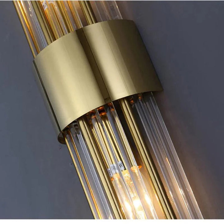 Kristallen Wandlamp LED Goud Zwart 35cm 55cm 56cm Luxe Interieurverlichting Modern Design Sfeervol Licht | Sulvida