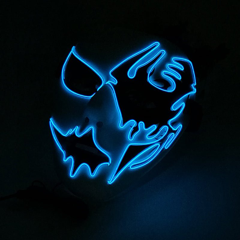 LED Halloween Masker met Lichtgevend Effect – Griezelig Carnaval Gezichtsmasker voor Feest Party en Horror Thema | Sulvida