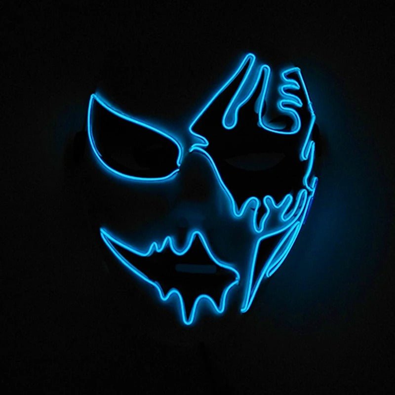 LED Halloween Masker met Lichtgevend Effect – Griezelig Carnaval Gezichtsmasker voor Feest Party en Horror Thema | Sulvida