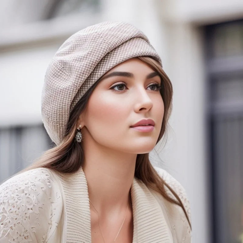 Elegante Vilthoed Luna Warm Klassiek Design Parijse Flair Herfst Winter Dames Heren Wolvilt Baret Stijlvol | Sulvida