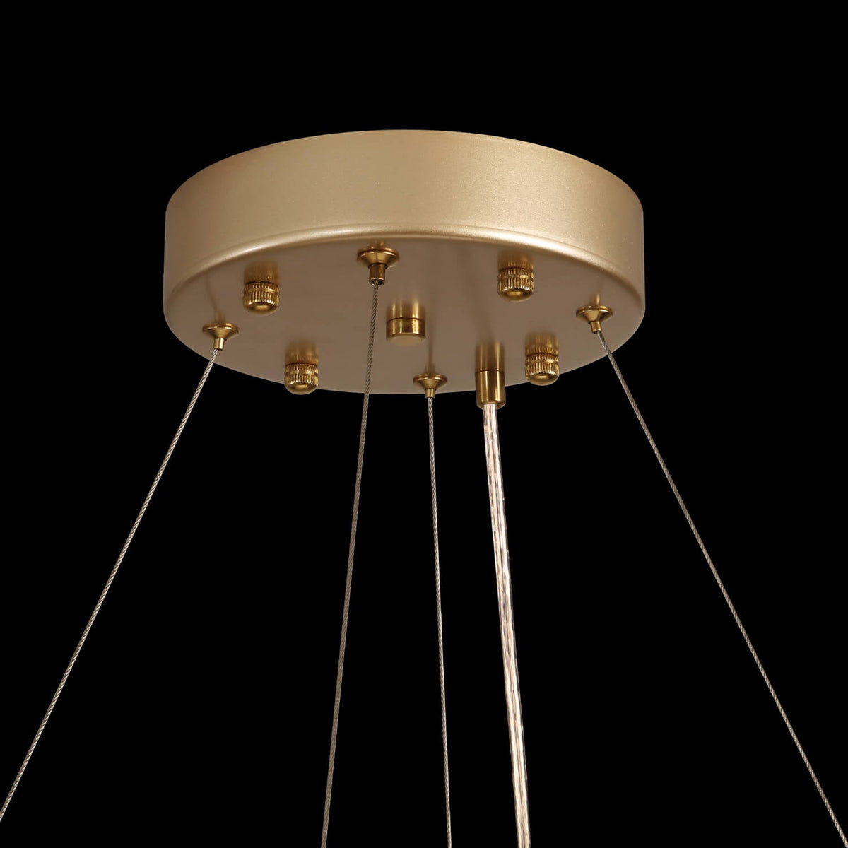Kristallen Kroonluchter Goud Zilver Ronde Ringen Eetkamer Keukeneiland Verstelbaar Luxe Modern Design LED | Sulvida