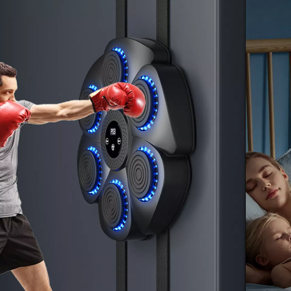 Muziek Bokstrainer met Targetfunctie — Interactieve Fitnesstrainer voor Thuis | Sulvida