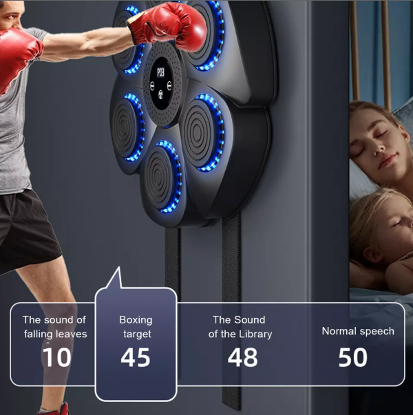 Muziek Bokstrainer met Targetfunctie — Interactieve Fitnesstrainer voor Thuis | Sulvida