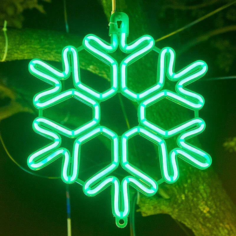 Guirlande de Noël LED suspendue, blanc chaud, pour balcon, jardin et terrasse - éclairage extérieur festif et chaleureux | Sulvida