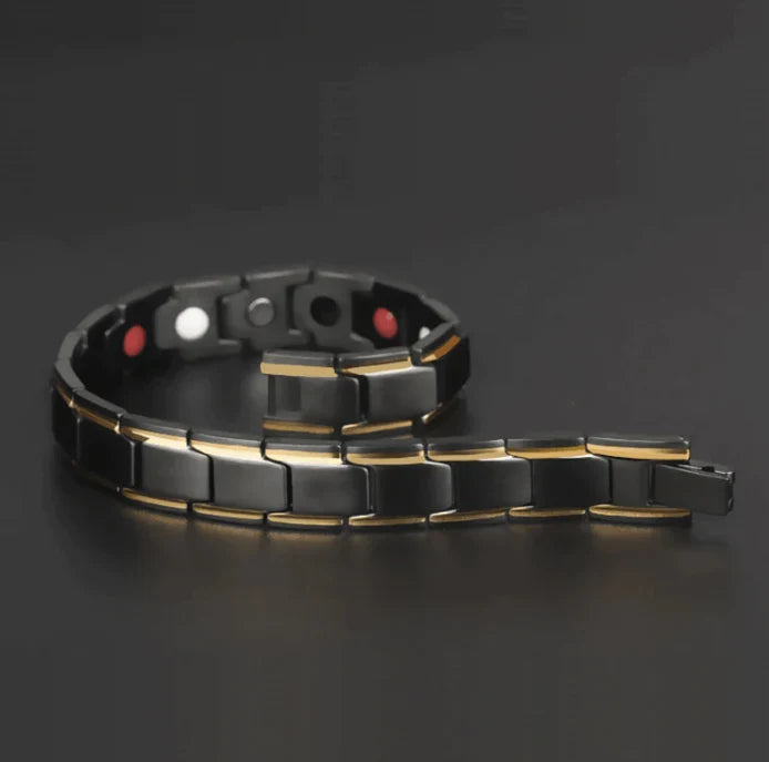 Magnetische Armband Gezondheid Stijlvol Roestvrij Staal Balans Energie Herstel Wellness Design Therapie | Sulvida