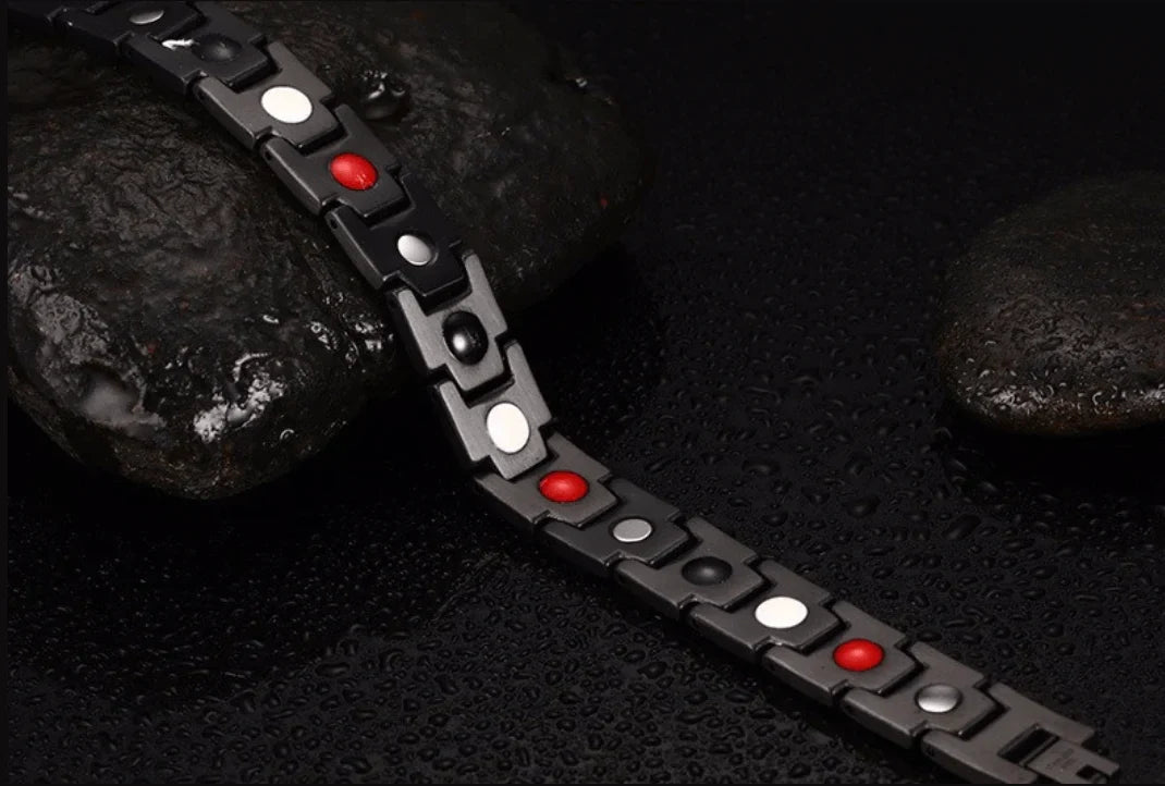 Magnetische Armband Gezondheid Stijlvol Roestvrij Staal Balans Energie Herstel Wellness Design Therapie | Sulvida