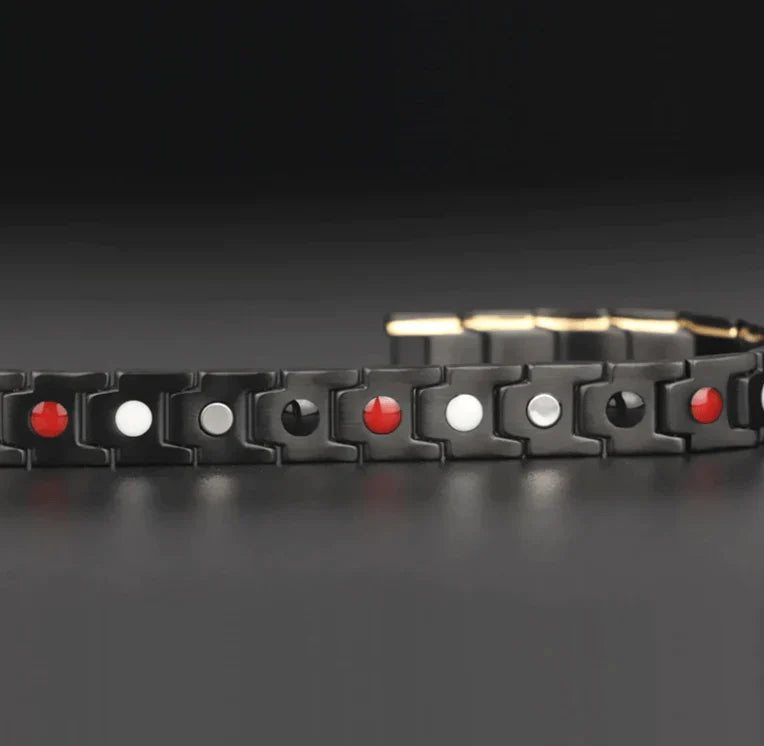 Magnetische Armband Gezondheid Stijlvol Roestvrij Staal Balans Energie Herstel Wellness Design Therapie | Sulvida