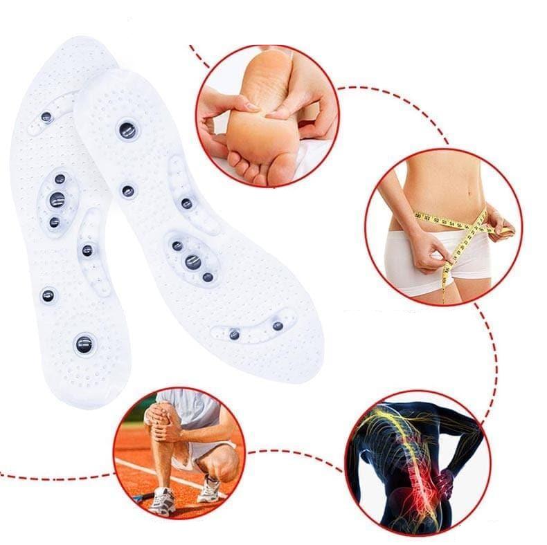 Magnetische voetzolen voor circulatie en welzijn dames heren verstelbaar comfort inlegzolen massage therapeutisch | Sulvida