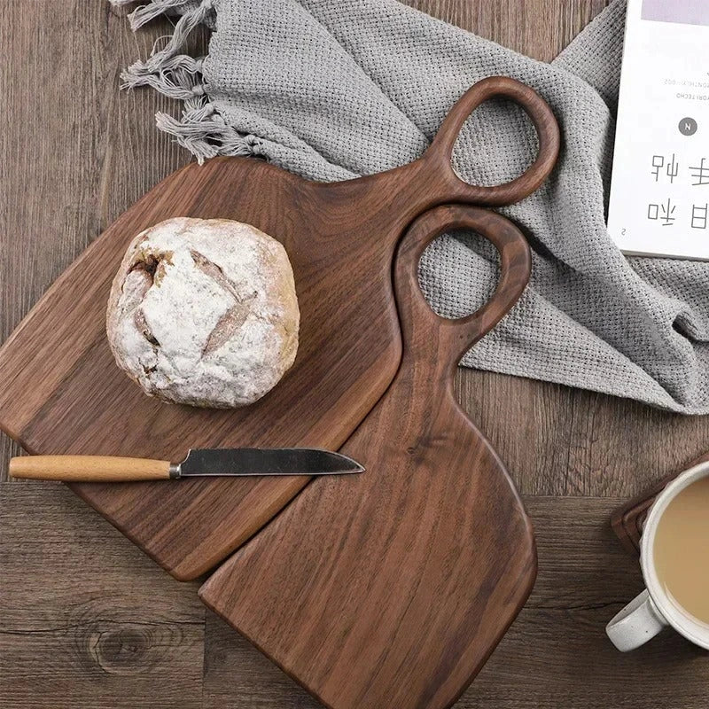 Snijplank Walnotenhout Dubbelzijdig Professioneel Vlees Kaas Groente Brood Keuken Serveren Duurzaam Hout | Sulvida