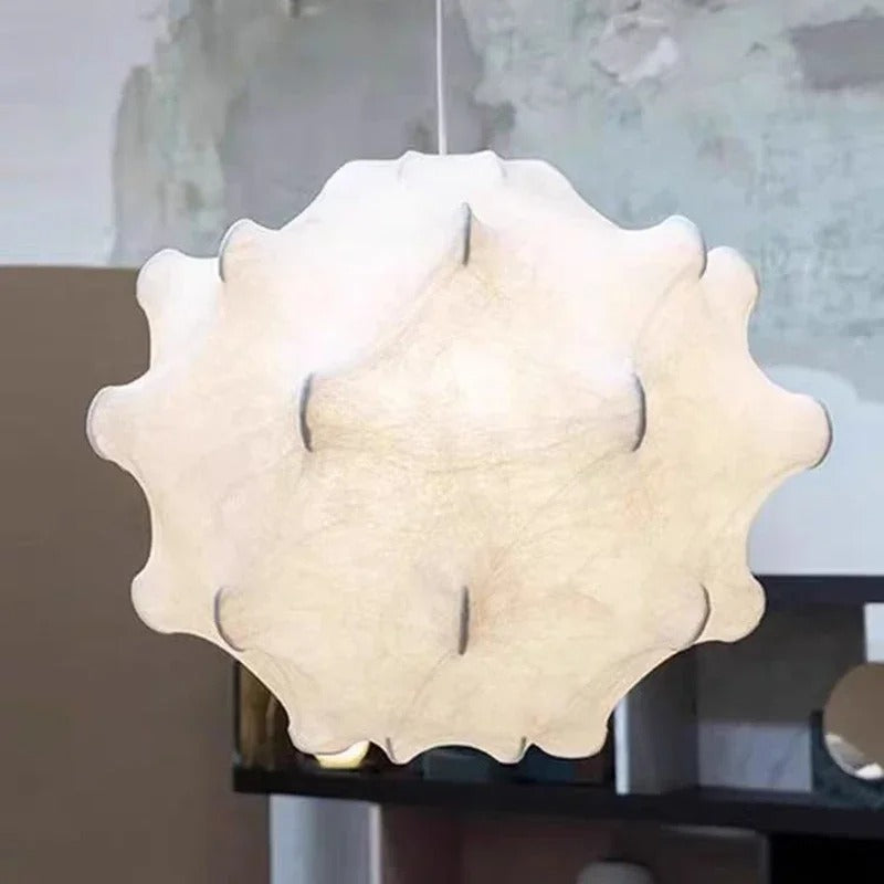 Handgeweven Zijden Hanglamp Cocon Japanse Stijl Slaapkamer Eetkamer Woonkamer Warme Sfeerverlichting | Sulvida