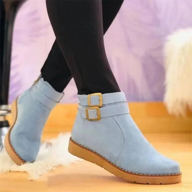 Bottes pour femme à semelle antidérapante et revêtement imperméable – Chaussures d’hiver confortables pour la randonnée en plein air | Sulvida